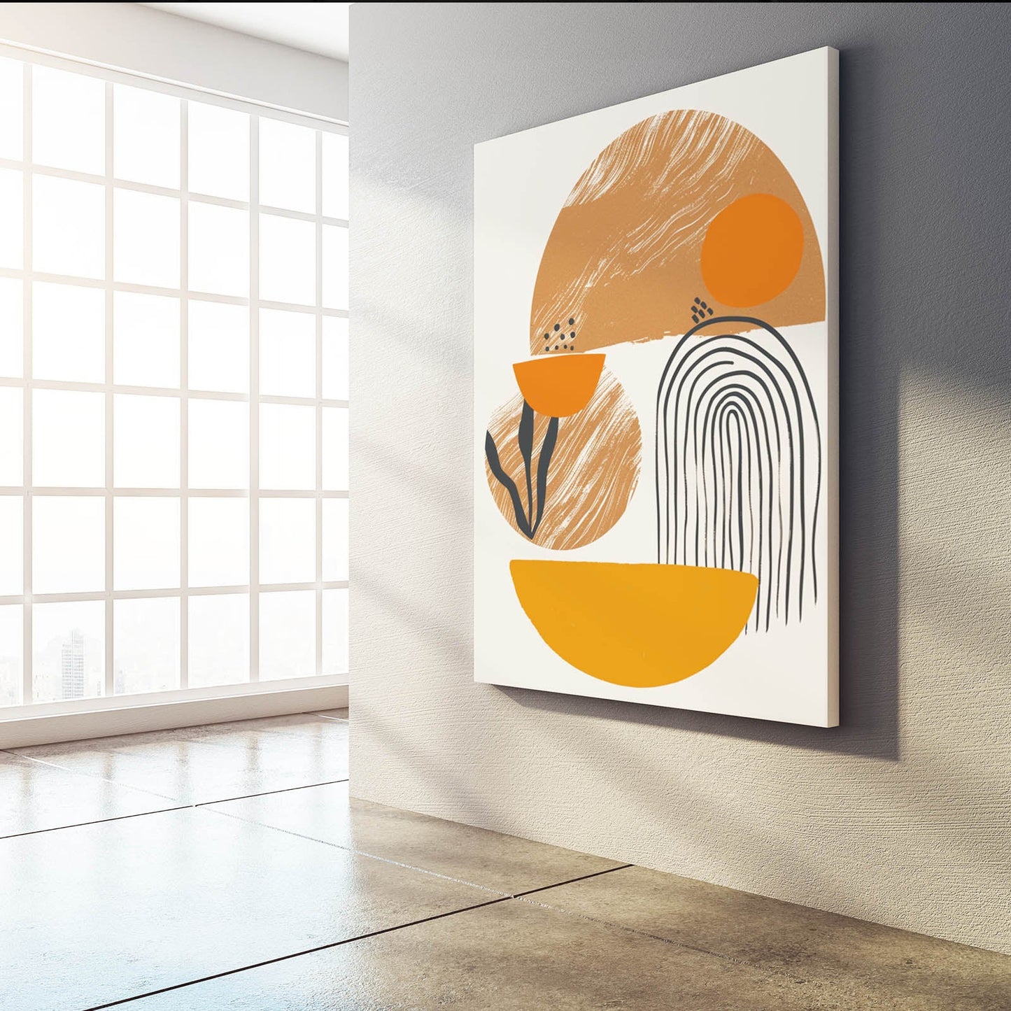 Boho Warm Abstract Poster