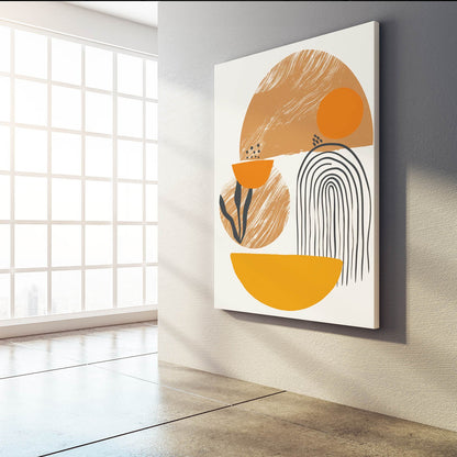 Boho Warm Abstract Poster