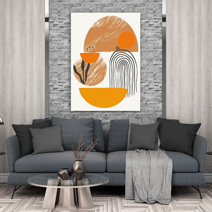 Boho Warm Abstract Poster