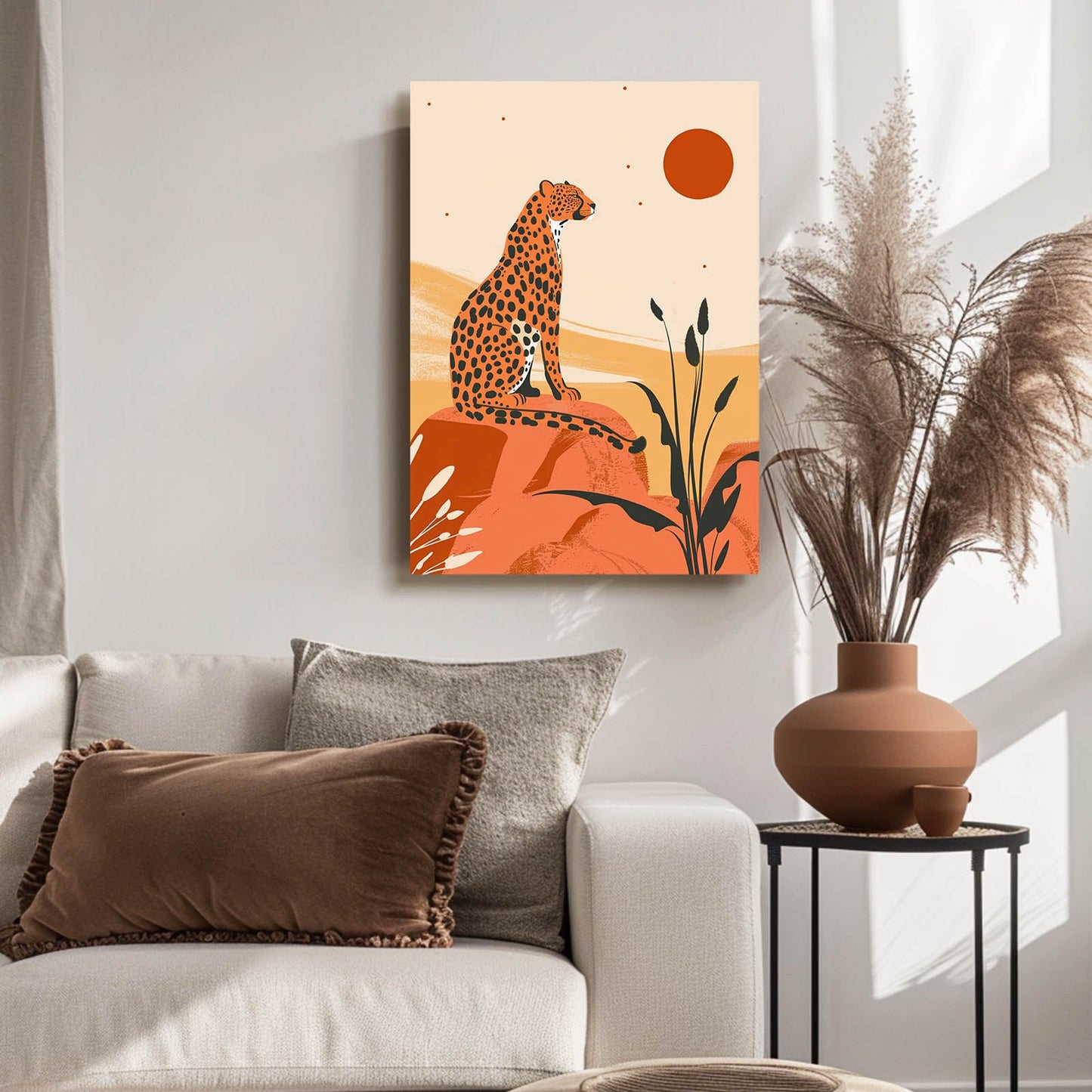 Boho Wild Cat Canvas