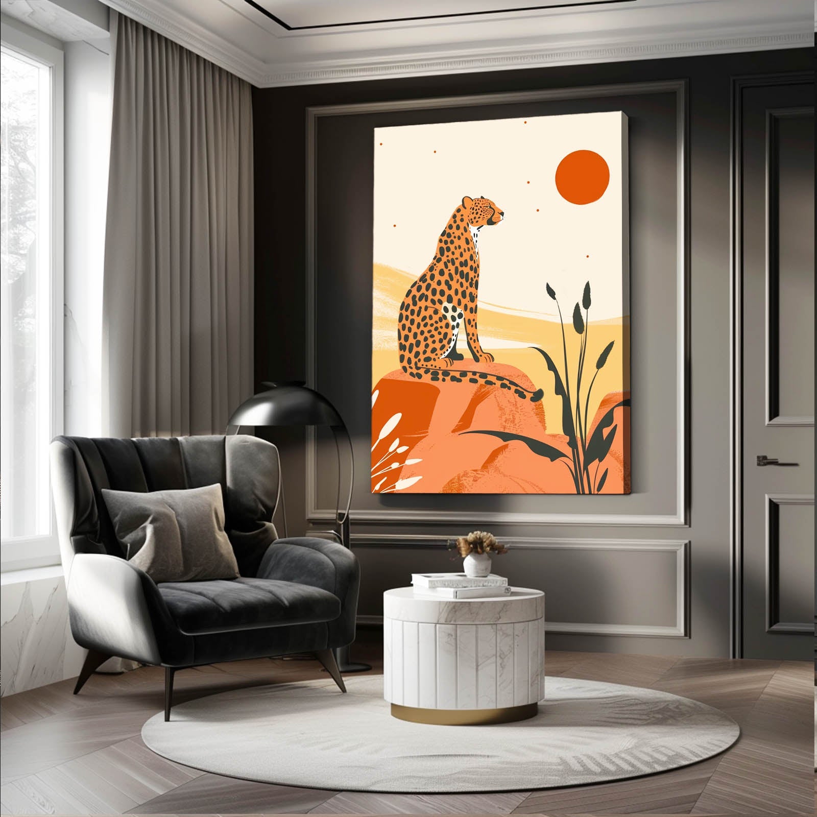 Boho Wild Cat Canvas