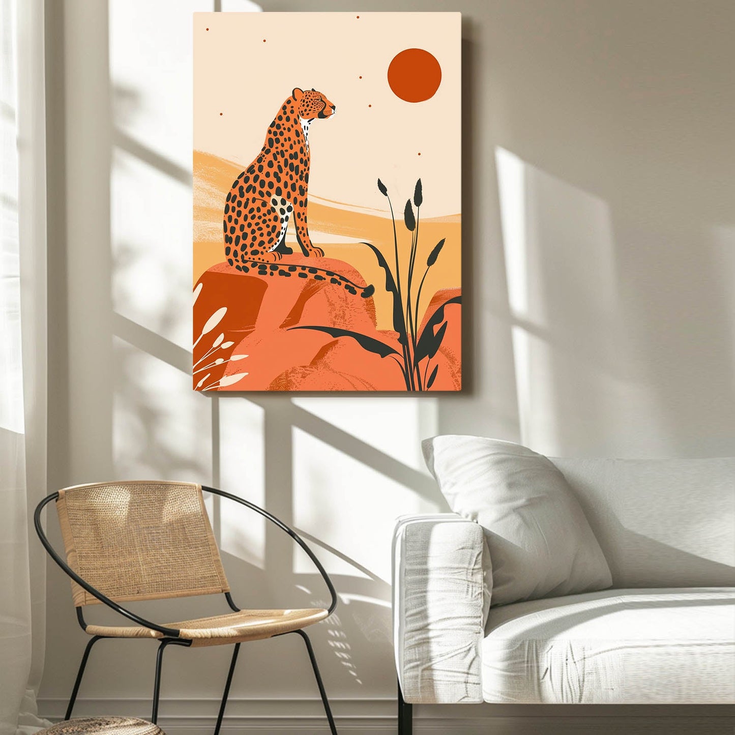 Boho Wild Cat Canvas