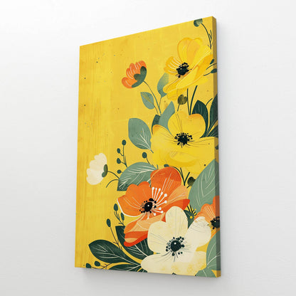 Boho Yellow Floral Art