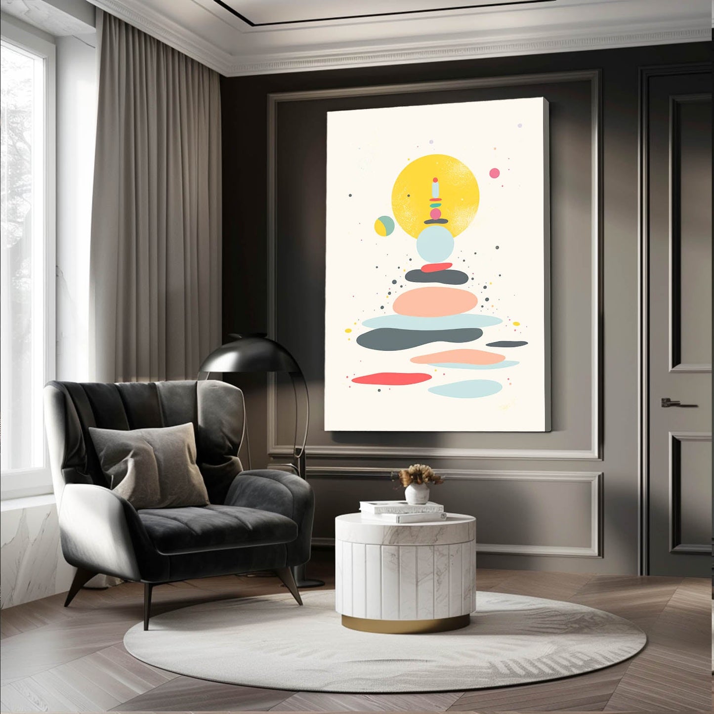 Boho Zen Stones Art