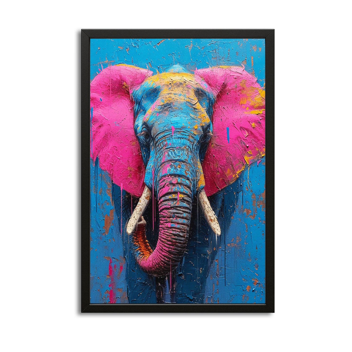 Bold Color Elephant Art