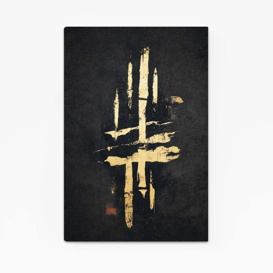 Bold Gold Glyph Canvas – bold gold glyph gold canvas print