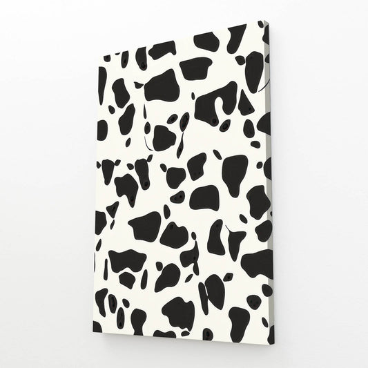Bold Spotted Pattern Cool Wall Art — contemporary canvas print, angled canvas view on white background