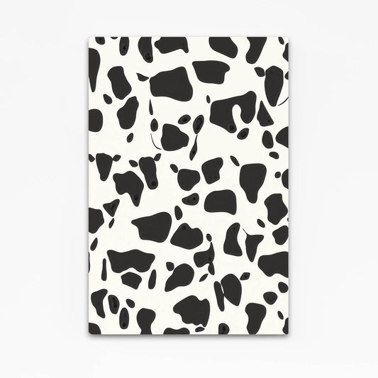 Bold Spotted Pattern Cool Wall Art — contemporary canvas print, angled canvas view on white background