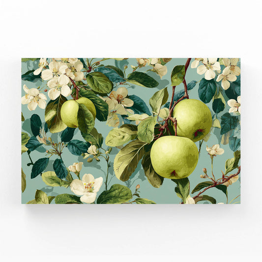 Botanical Blossom Green Apple Canvas – botanical blossom green apple canvas print