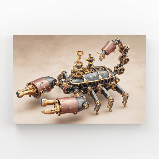 Brass Clockwork Scorpion Steampunk Wall Decor – brass clockwork scorpion steampunk canvas print