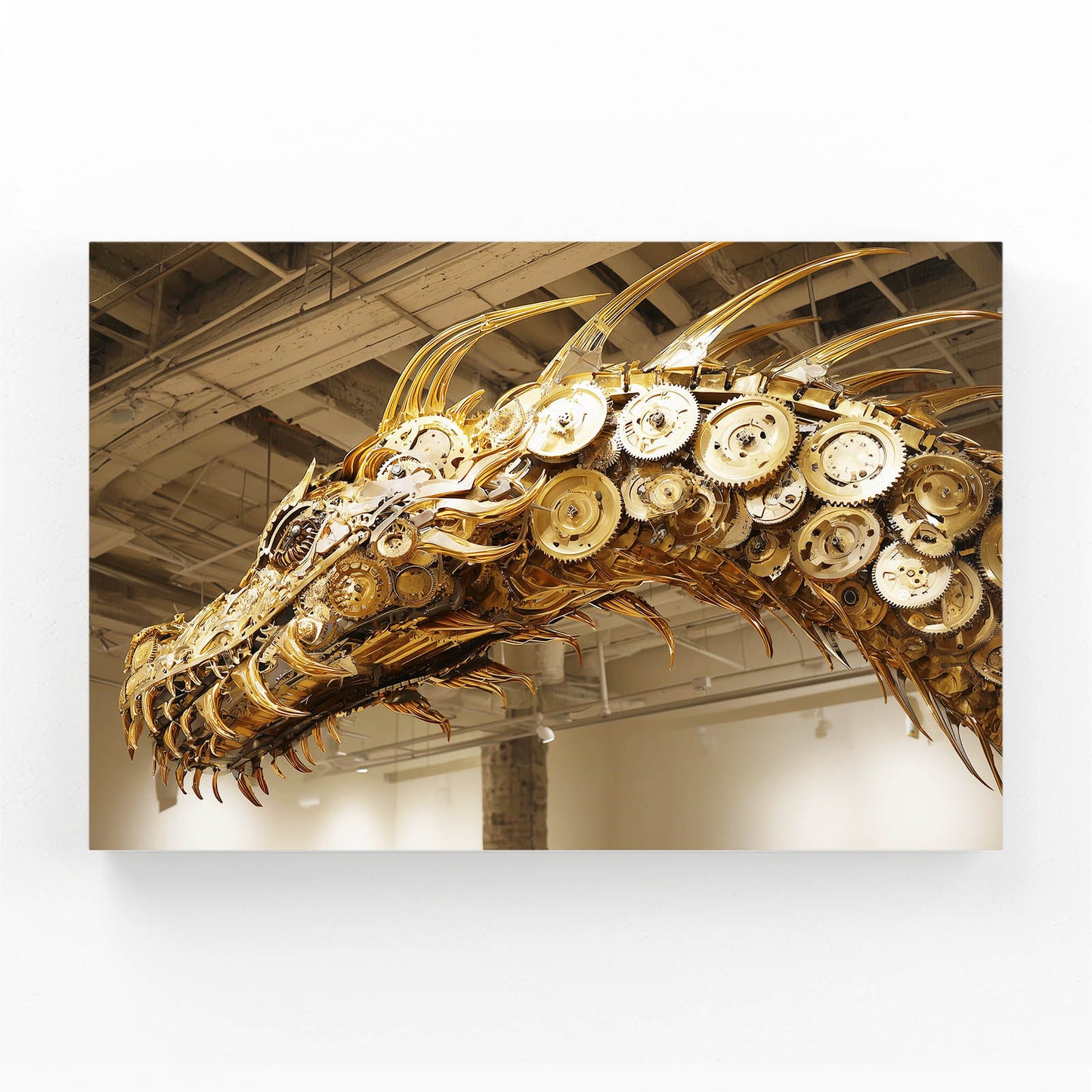 Brass Serpent Skeleton Steampunk Canvas – brass serpent skeleton steampunk canvas print