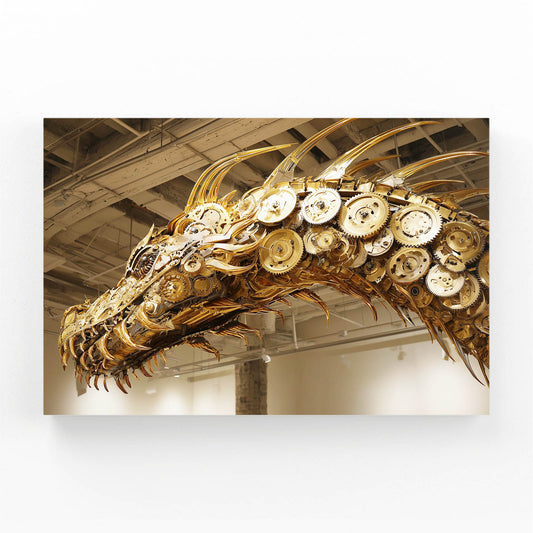 Brass Serpent Skeleton Steampunk Canvas – brass serpent skeleton steampunk canvas print