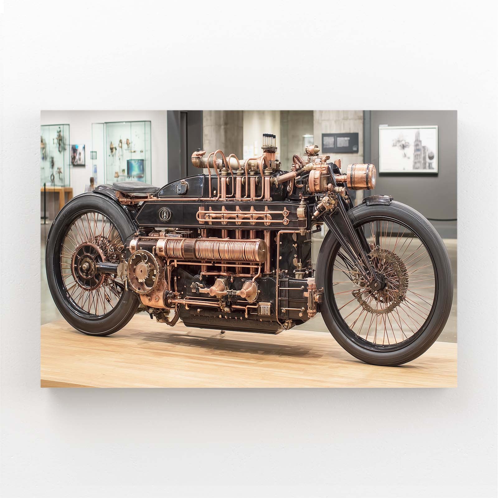 Brass Steam Motorcycle Steampunk Art – brass steam motorcycle steampunk canvas print
