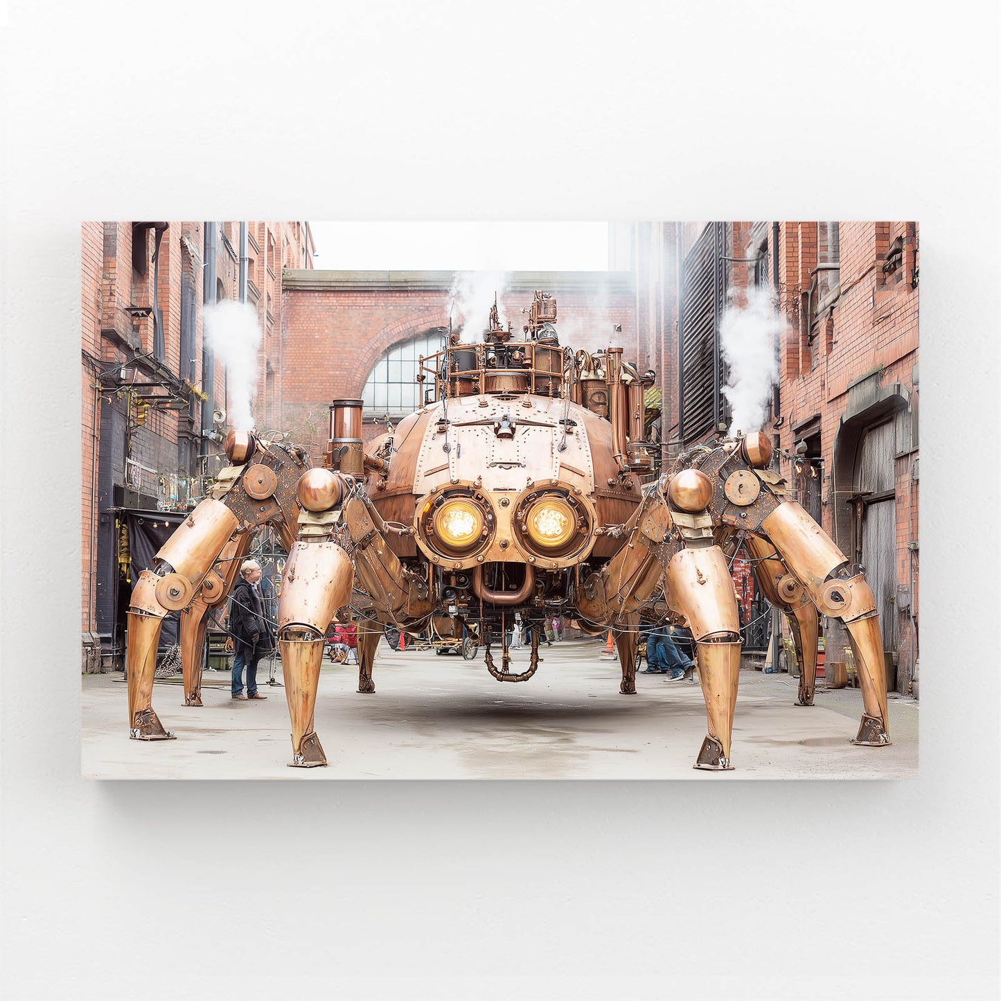 Brass Street Mechs Steampunk Canvas Art – brass street mechs steampunk canvas print