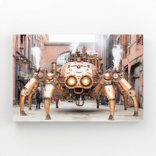 Brass Street Mechs Steampunk Canvas Art – brass street mechs steampunk canvas print