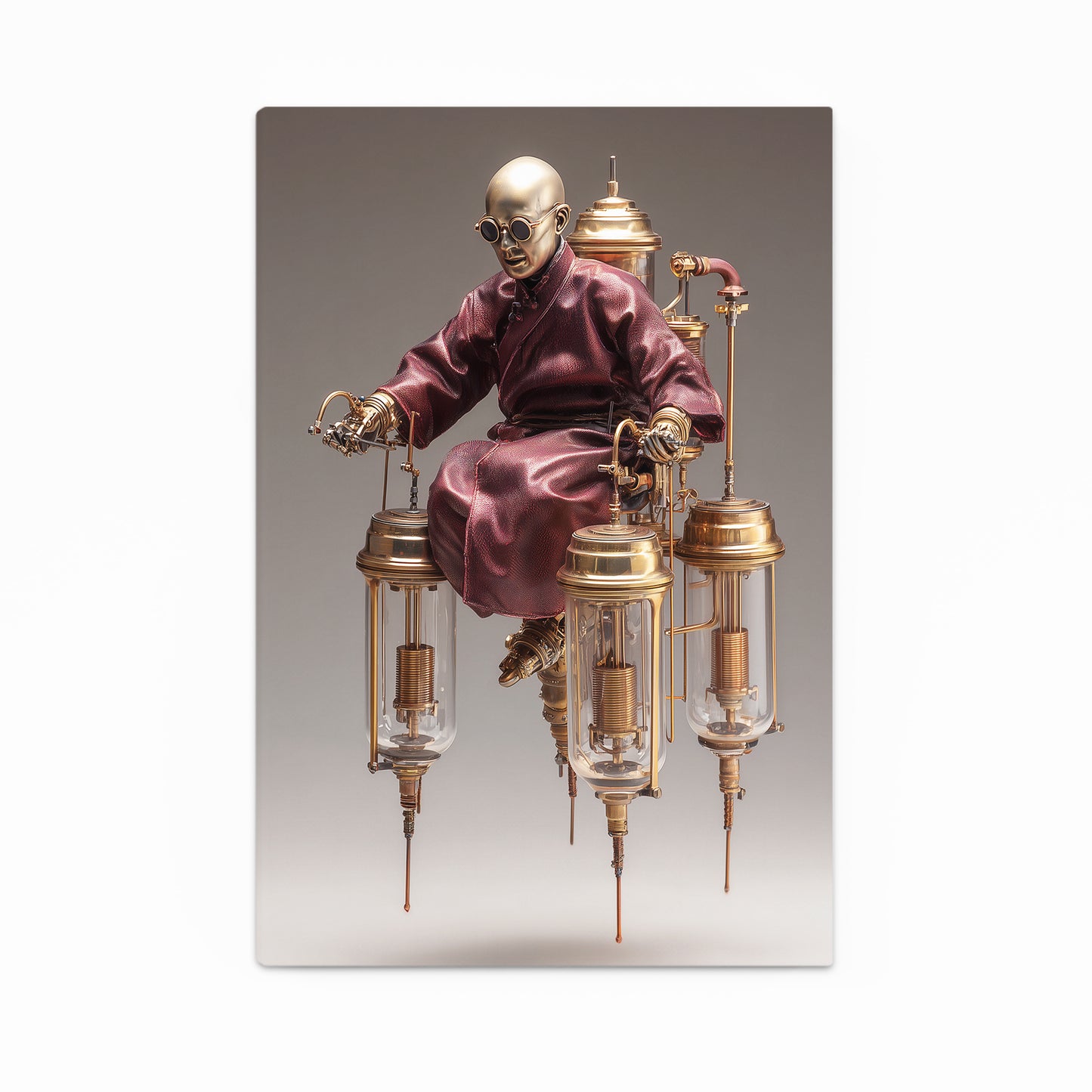 Brass Throne Monk Steampunk Wall Art – brass throne monk steampunk canvas print
