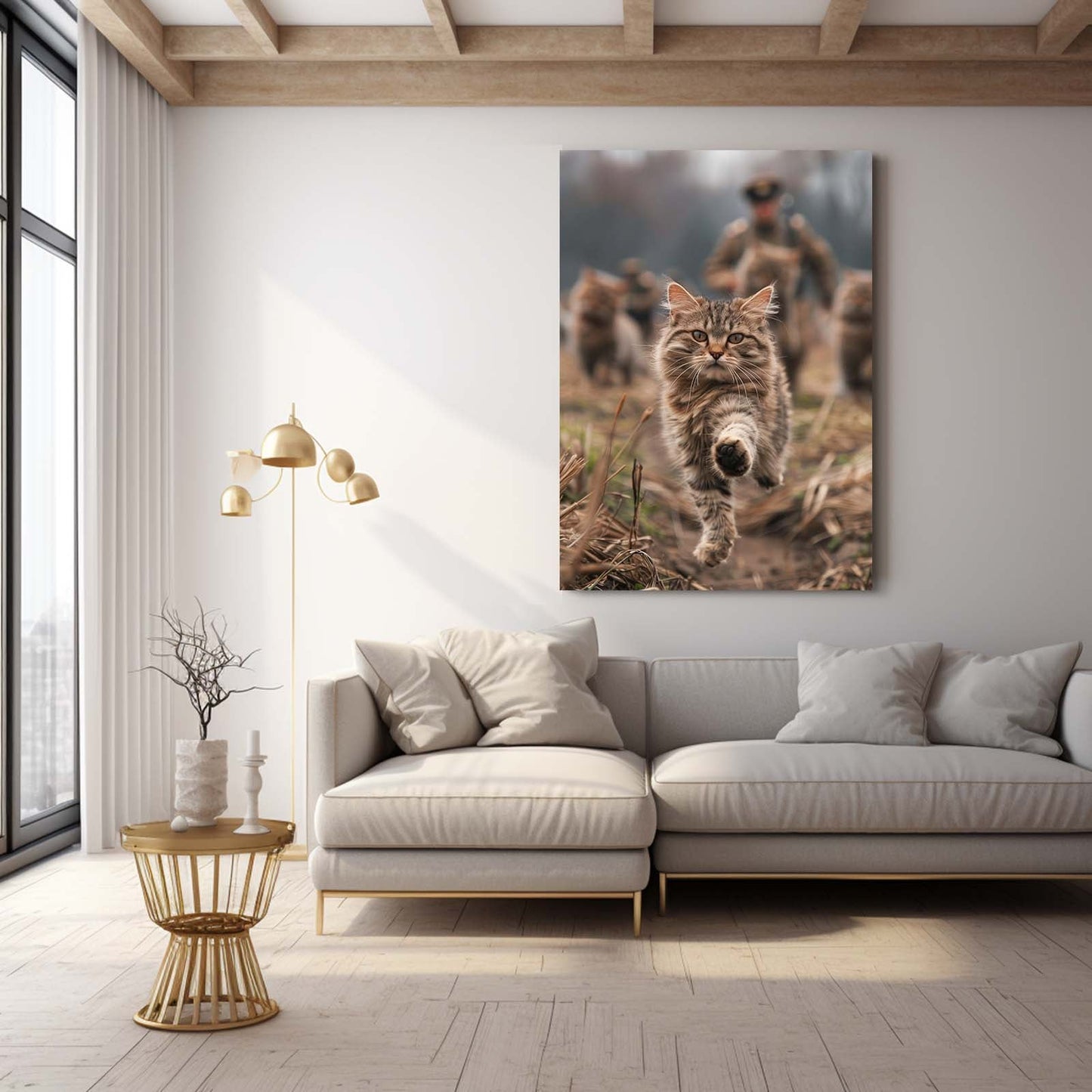 Brave Cat Wall Art