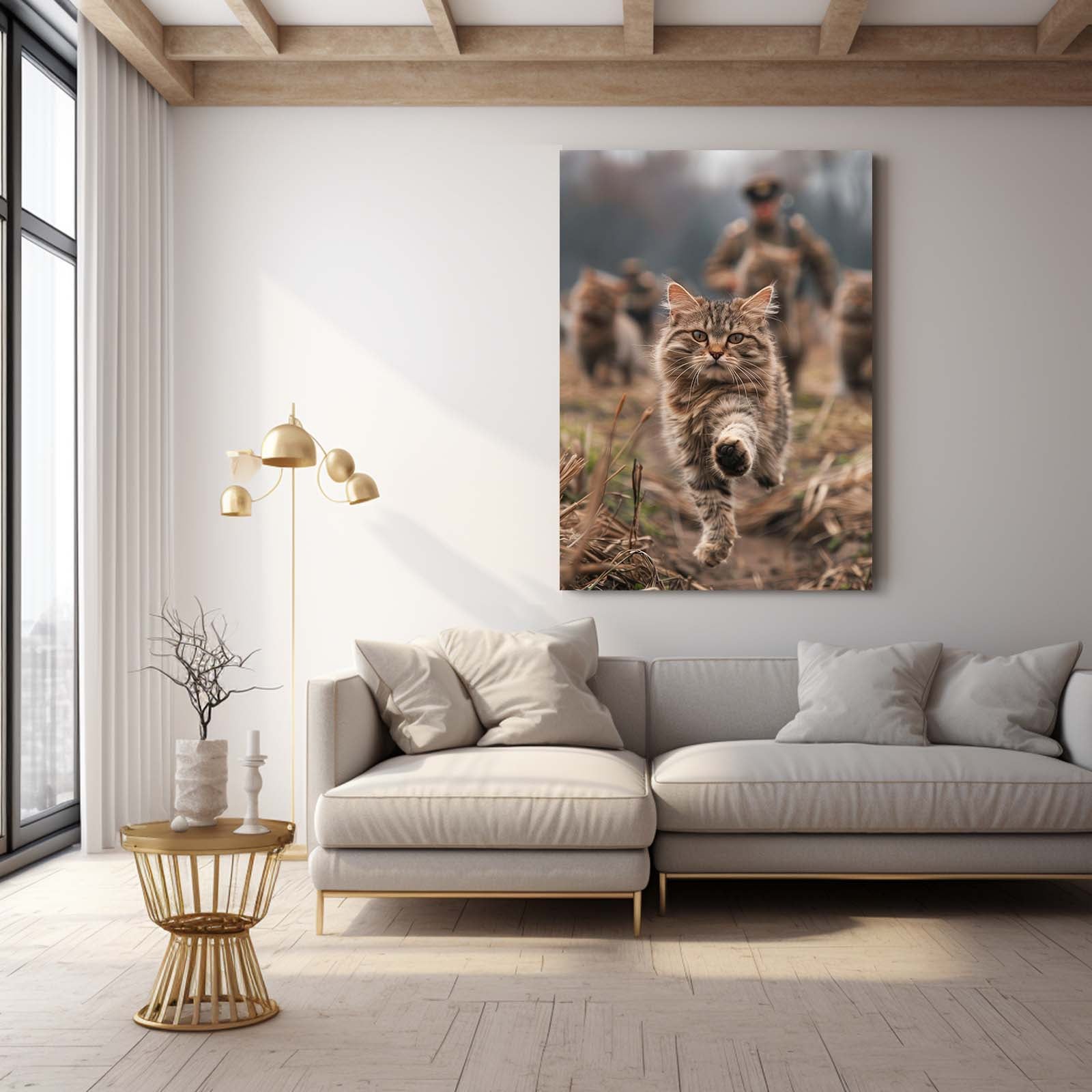 Brave Cat Wall Art