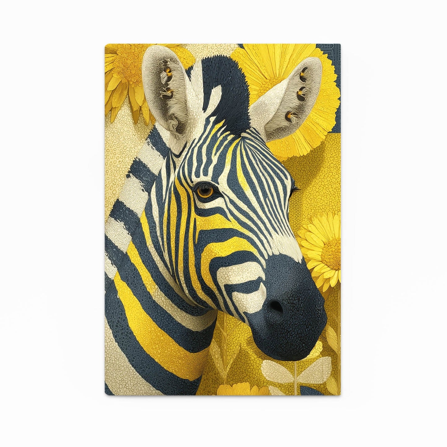 Bright Zebra Wall Art – bright canvas print