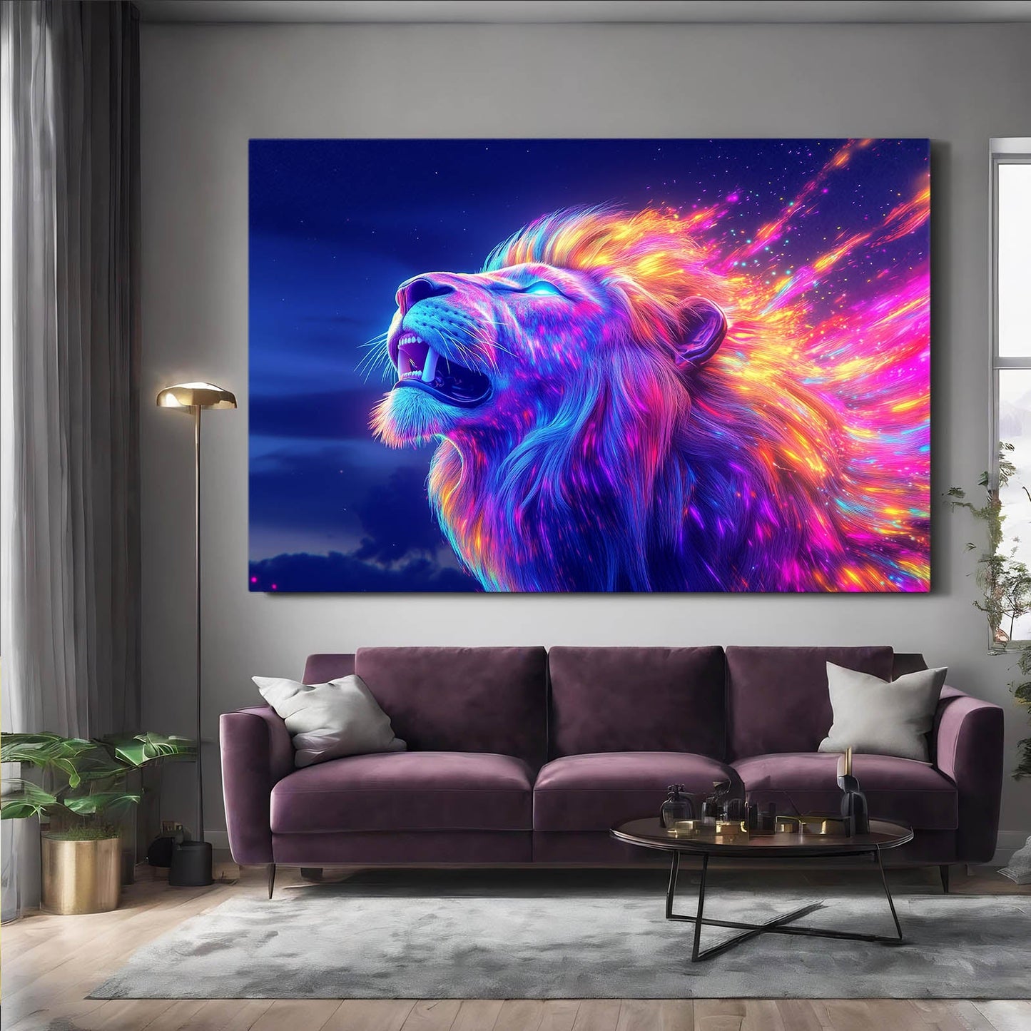 Brilliant Lion Canvas