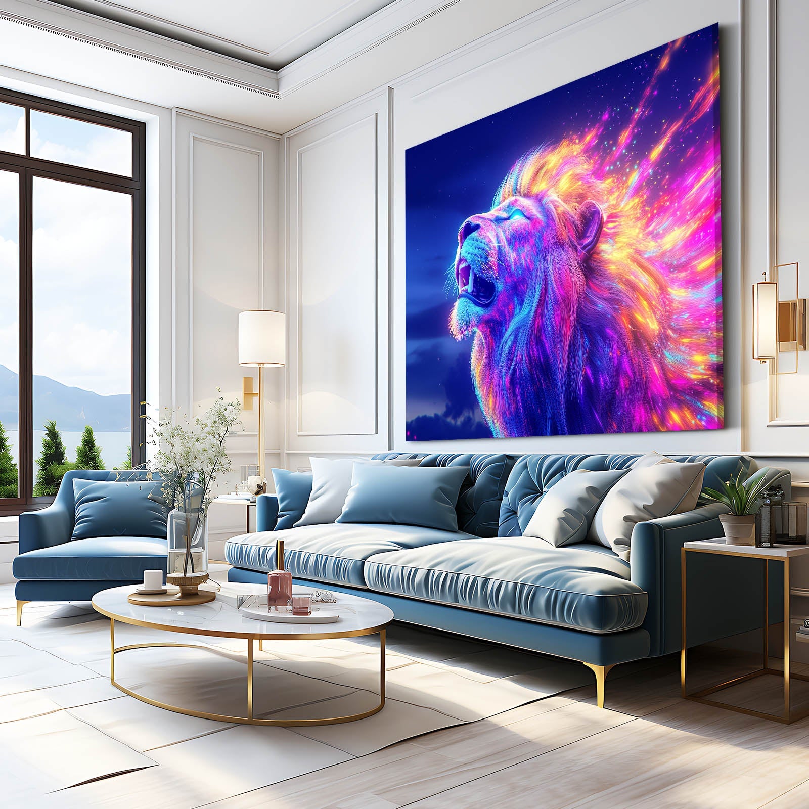 Brilliant Lion Canvas