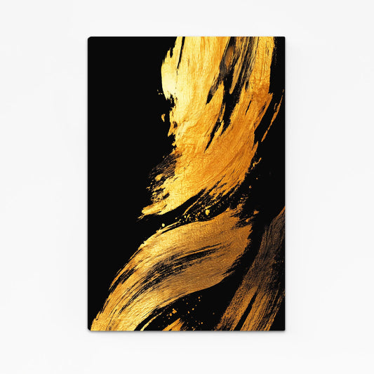 Broad Gold Strokes Art – broad gold strokes gold canvas print
