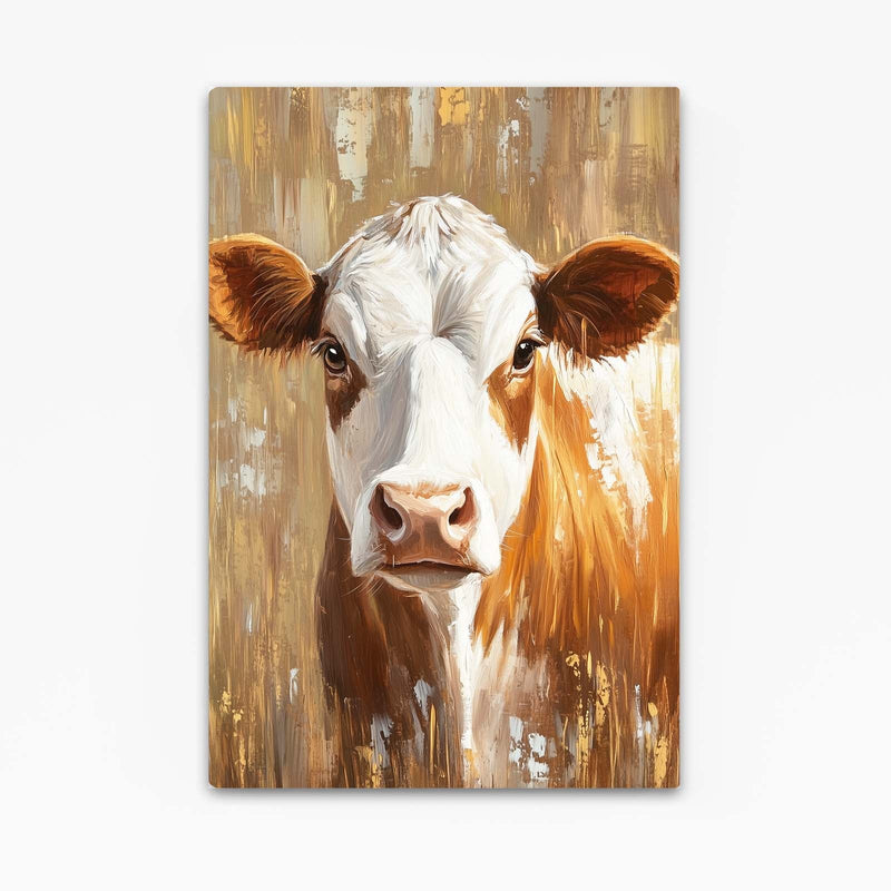 Brown Cow Canvas – angled canvas view on white background