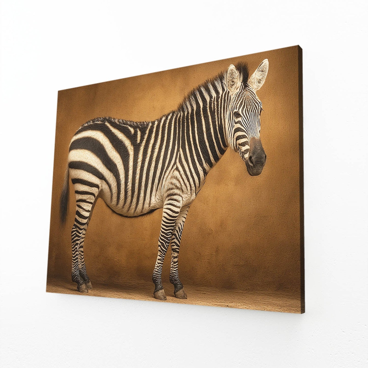 Brown Zebra Prints – brown canvas print