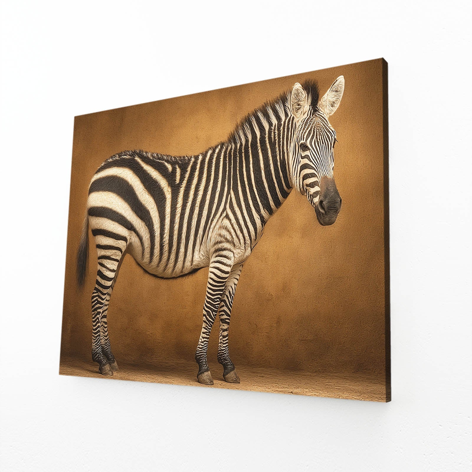 Brown Zebra Prints – brown canvas print