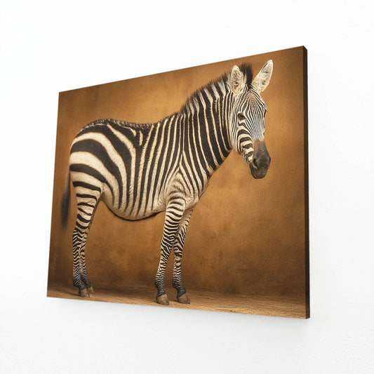 Brown Zebra Prints – brown canvas print