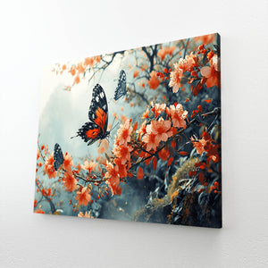 Butterfly Blossom Canvas Art