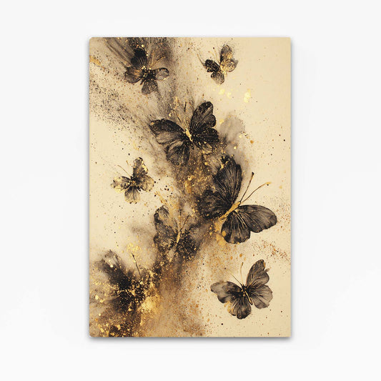 Butterfly Gold Dust Wall Art – butterfly gold dust gold canvas print
