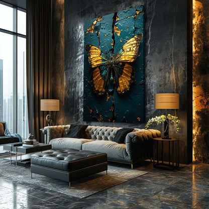 Butterfly Kintsugi Wall Art