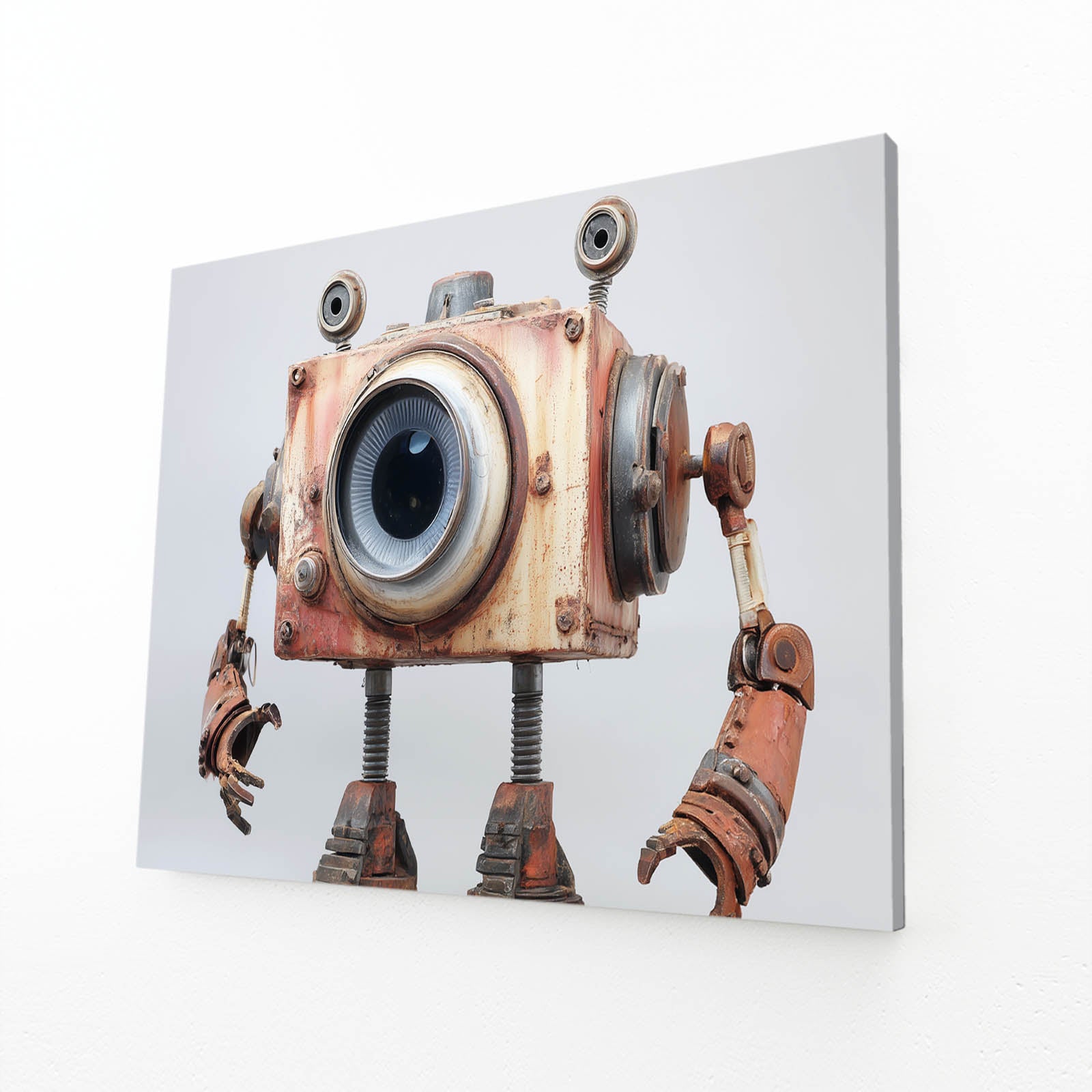 Camera-Head Robot Steampunk Prints – camera-head robot steampunk canvas print