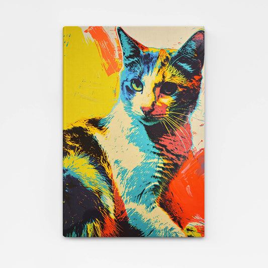 Canvas Cat Print