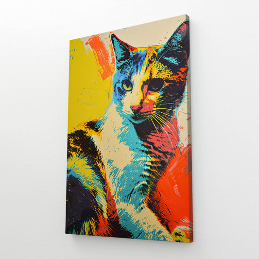 Canvas Cat Print