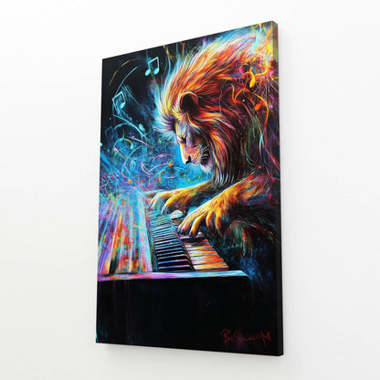Canvas Lion Art