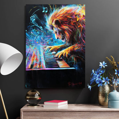 Canvas Lion Art