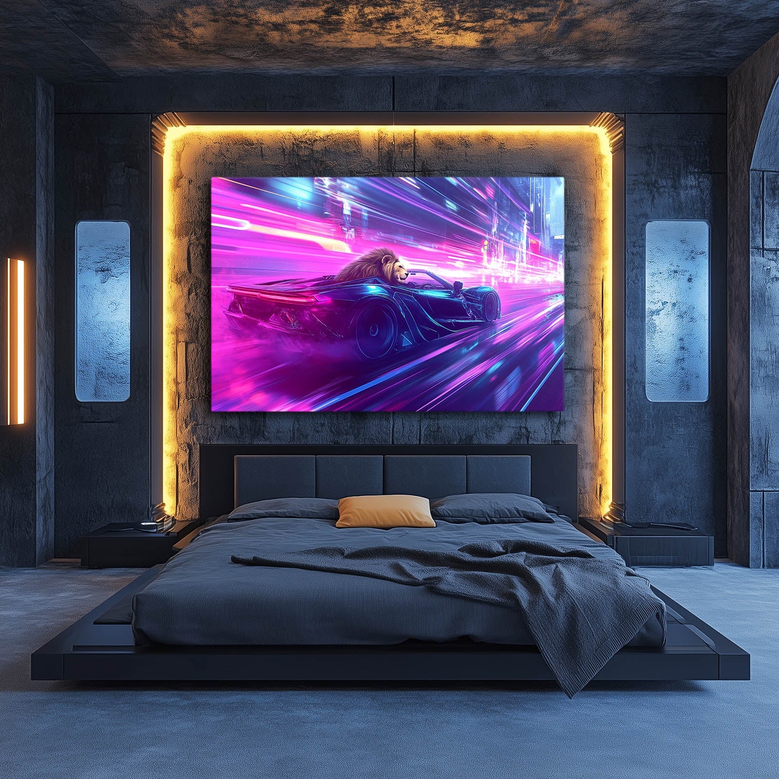 Canvas Lion Wall Art
