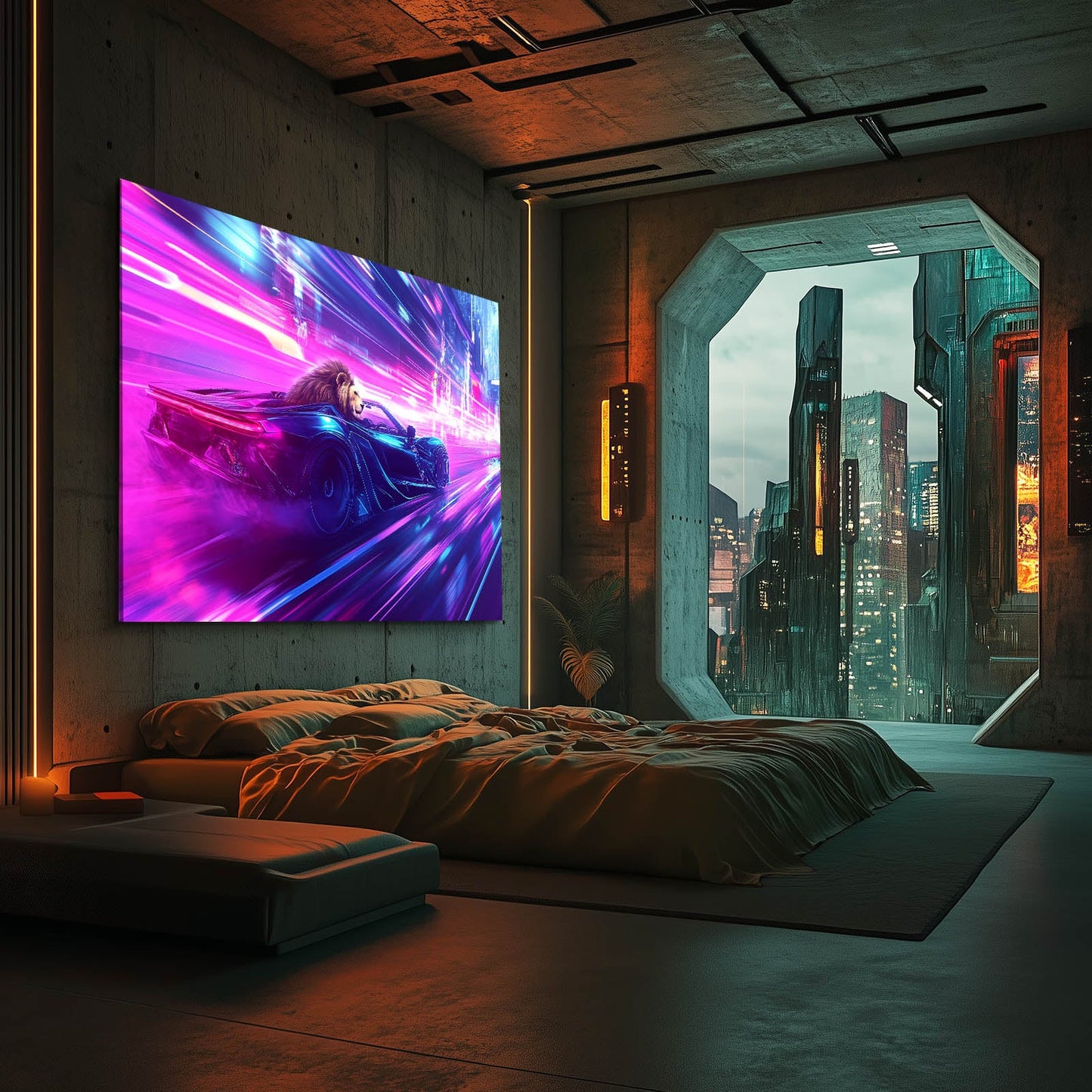 Canvas Lion Wall Art