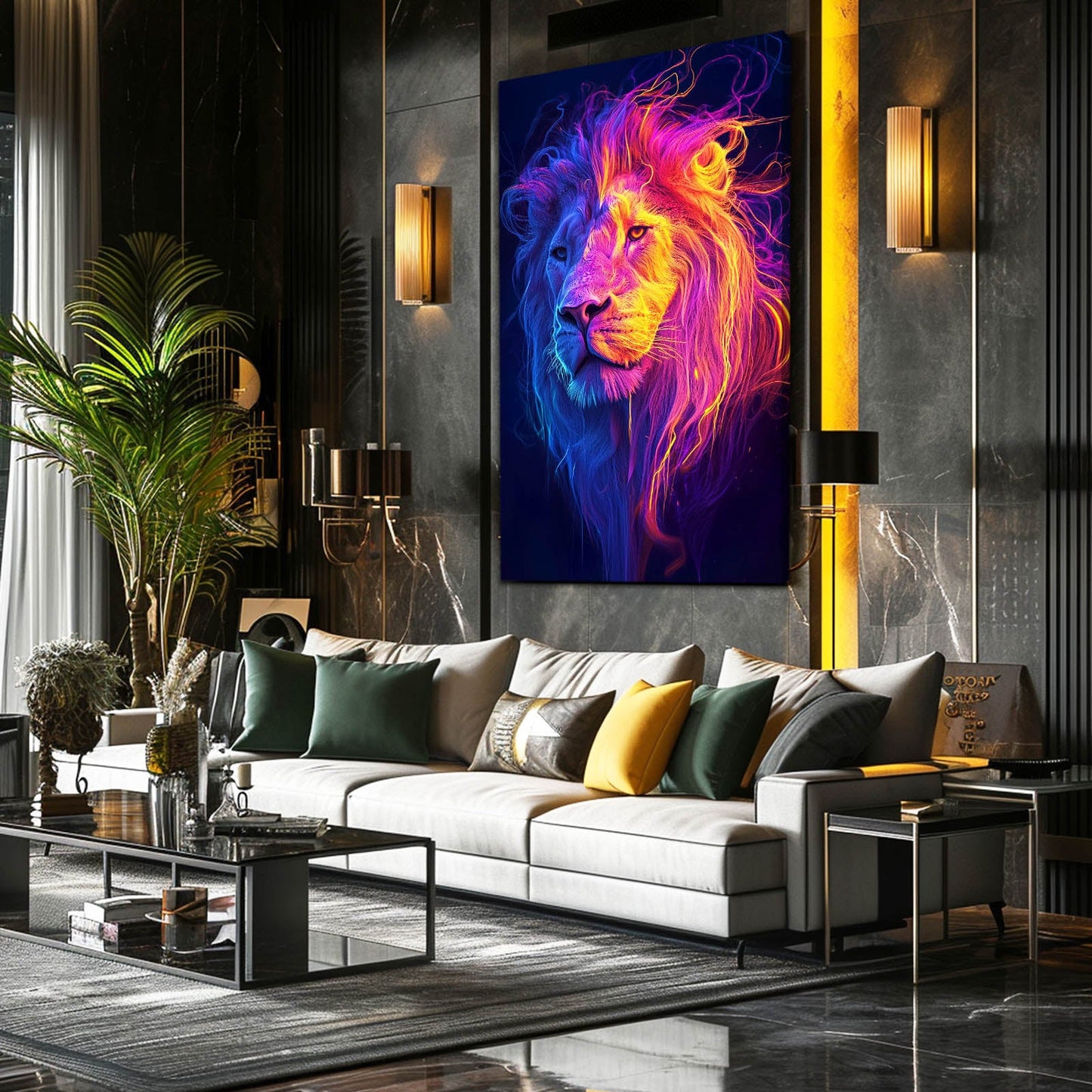 Canvas Painting Lion