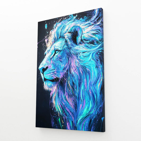 Canvas Painting Of Lion