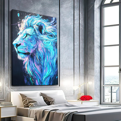 Canvas Painting Of Lion