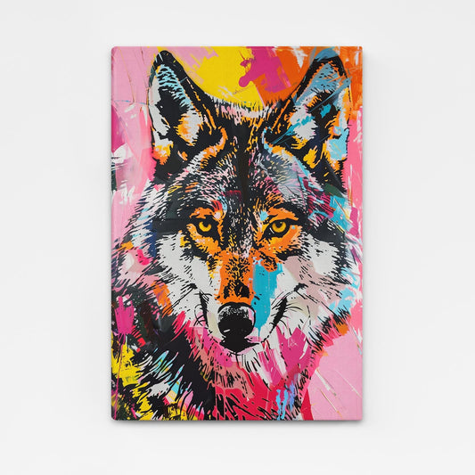 Canvas Wolf Art