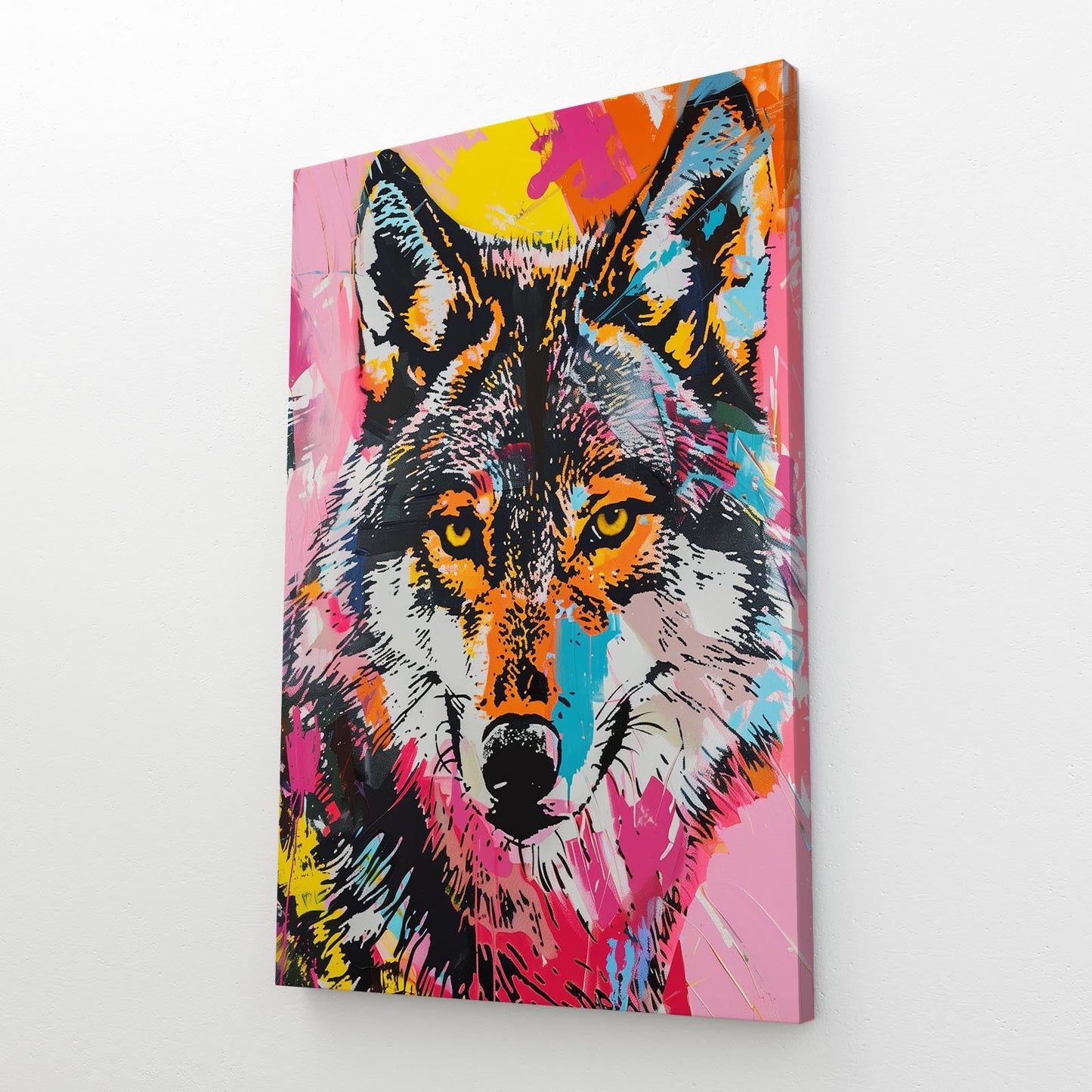 Canvas Wolf Art