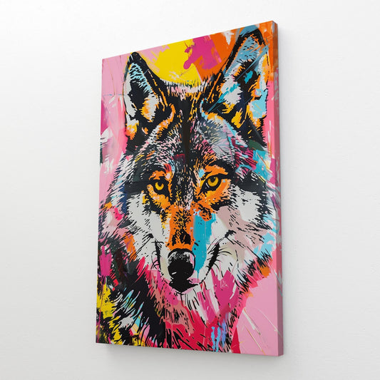 Canvas Wolf Art