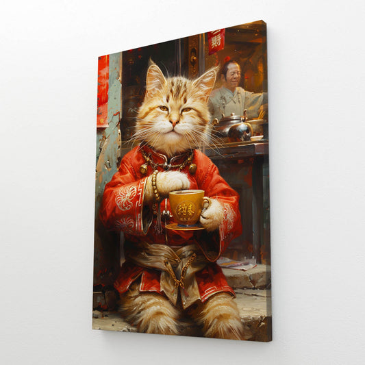 Cat And Cup Wall Art