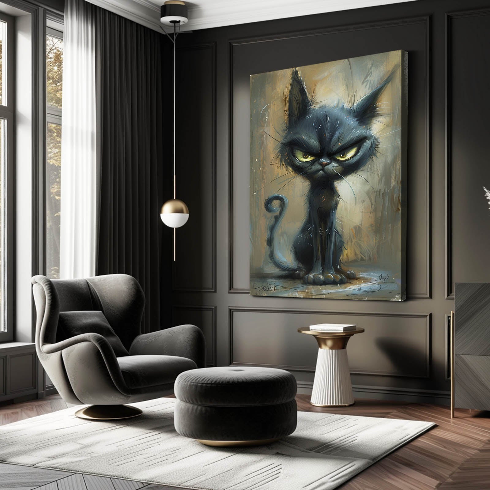 Cat Angry Wall Art