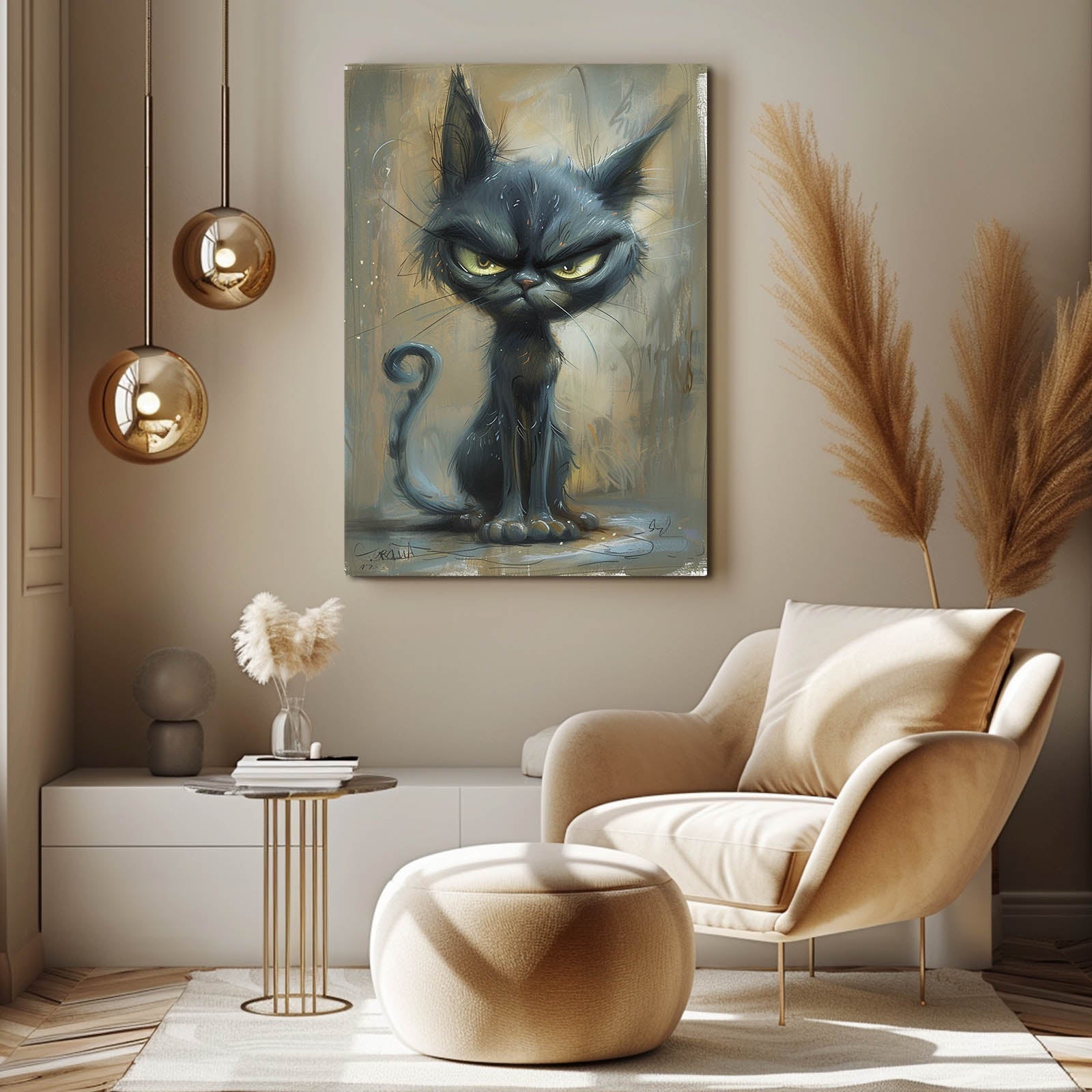 Cat Angry Wall Art