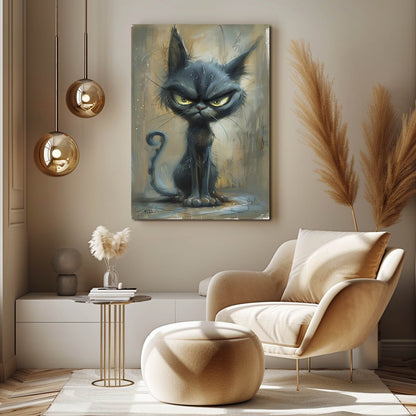 Cat Angry Wall Art